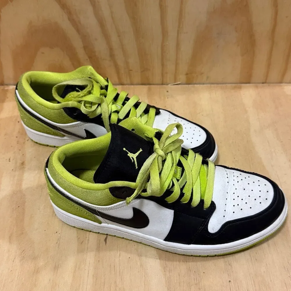 2020 Nike Air Jordan 1 Low SE Black/Black-Cyber-White Size 8 1/2 Men’s